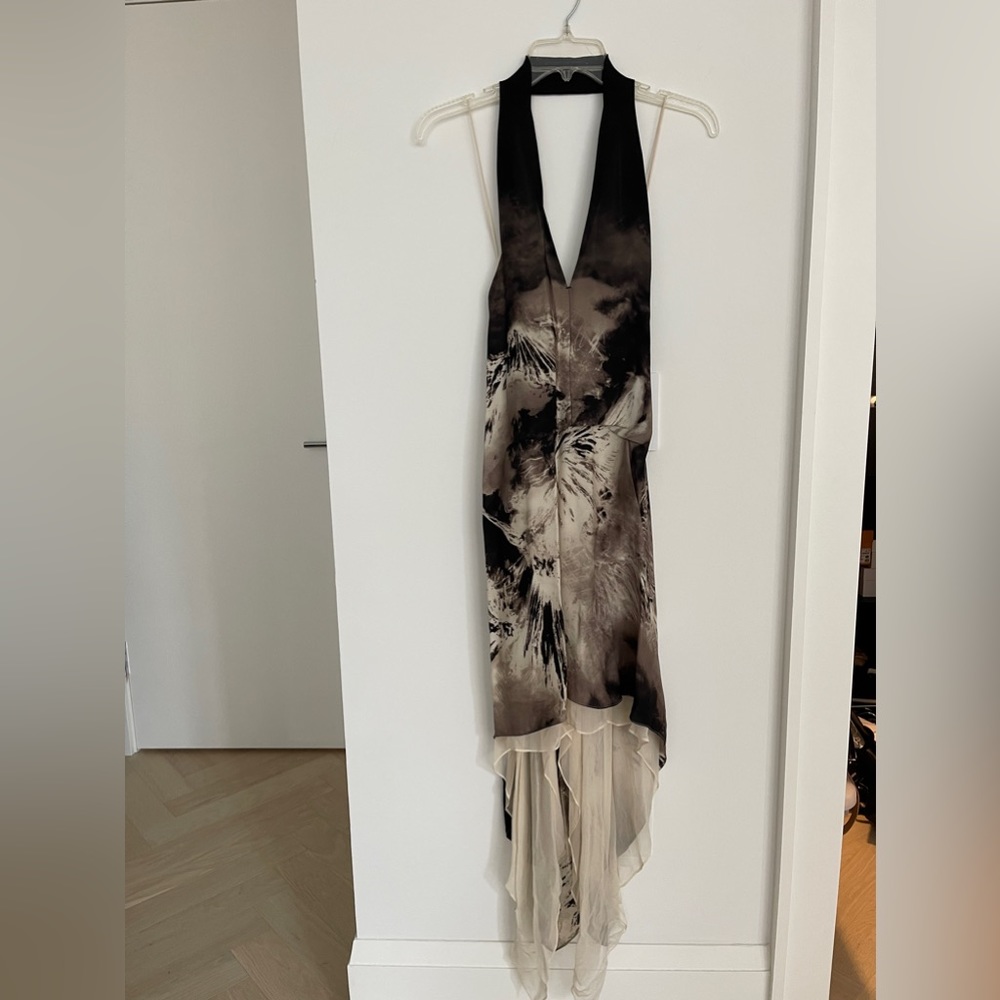 Halter Silk Dress